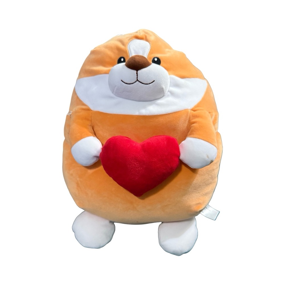 17” Squeeze With Love Plus Valentine’s Day Puff Pal Corgi